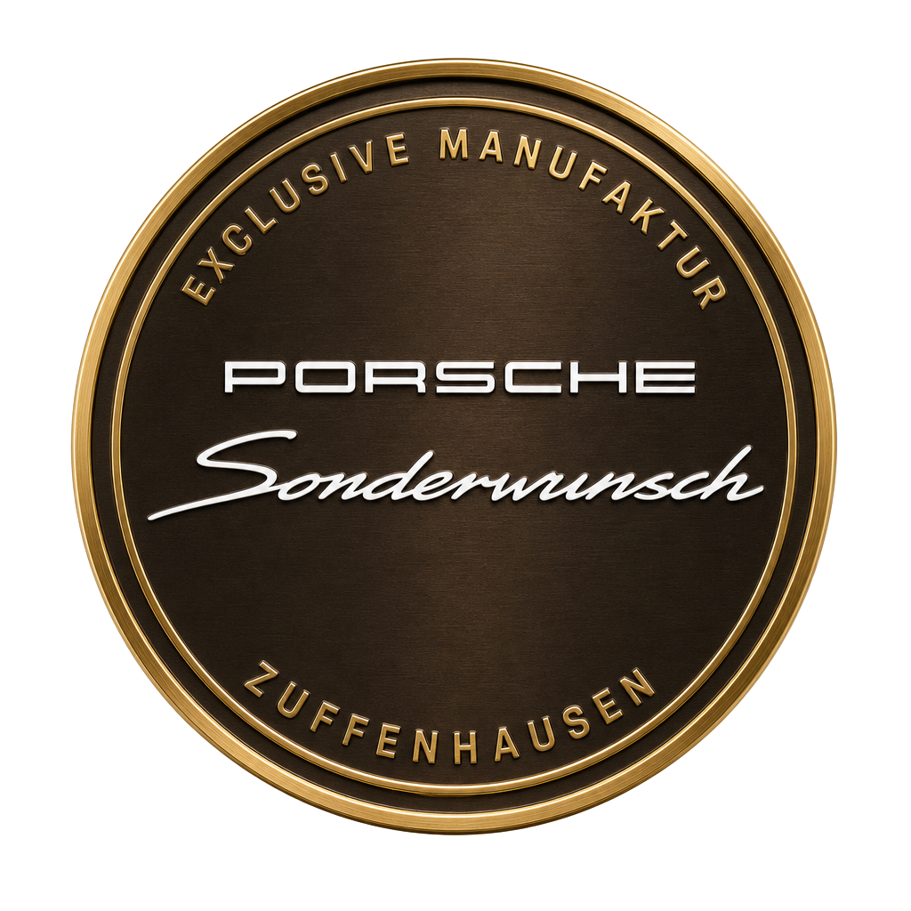 Porsche Exclusive Manufaktur Sonderwunsch Plakette